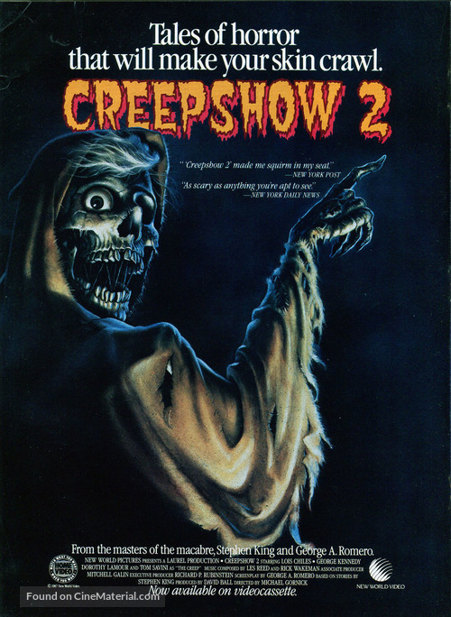 Creepshow 2 - Video release movie poster