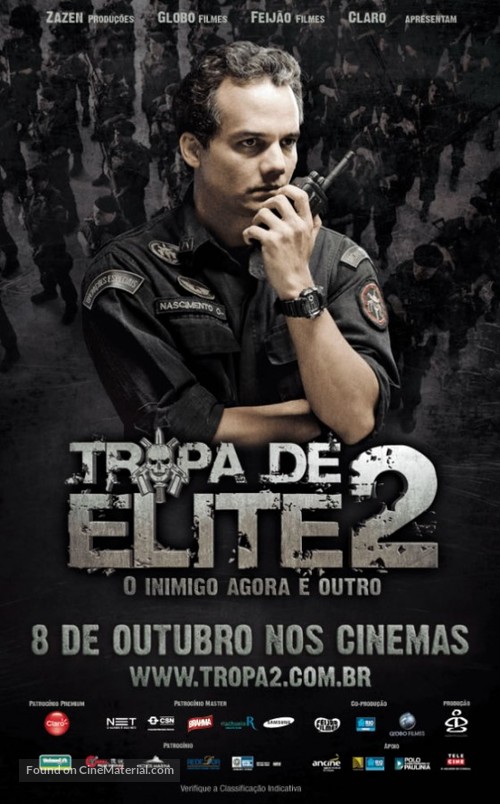 Tropa de Elite 2 - O Inimigo Agora &Eacute; Outro - Brazilian Movie Poster