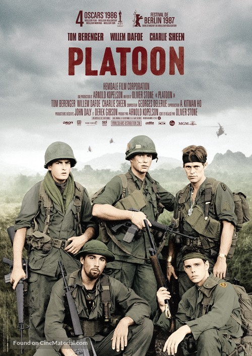 Platoon - French Re-release movie poster