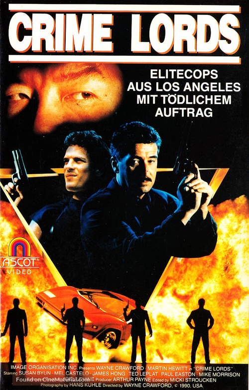 Crime Lords - German VHS movie cover