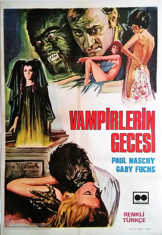 La noche de Walpurgis - Turkish Movie Poster