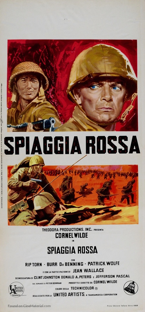 Beach Red - Italian Movie Poster