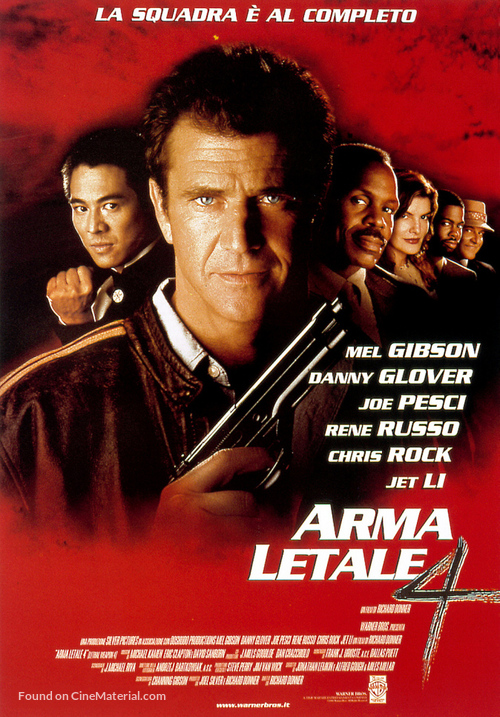 Lethal Weapon 4 - Italian Movie Poster