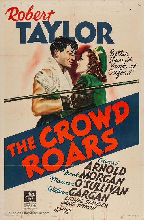 The Crowd Roars - Movie Poster