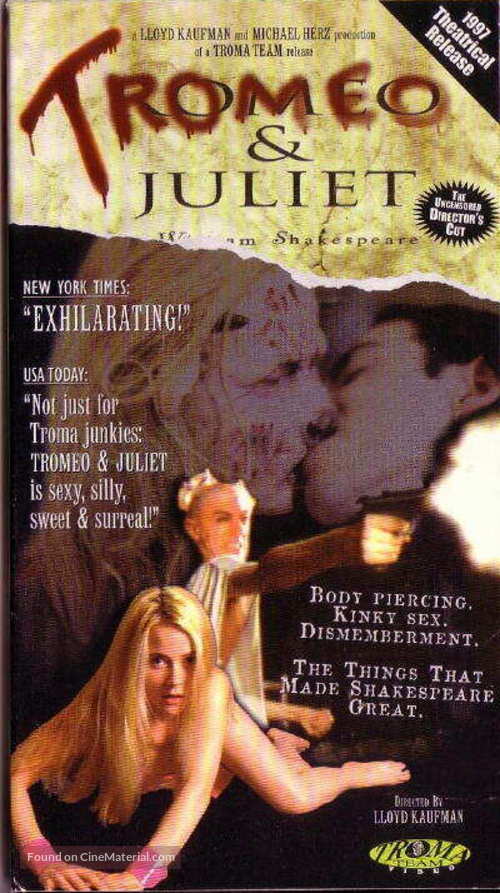 Tromeo and Juliet - VHS movie cover