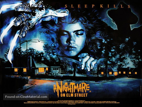 A Nightmare On Elm Street - British Movie Poster