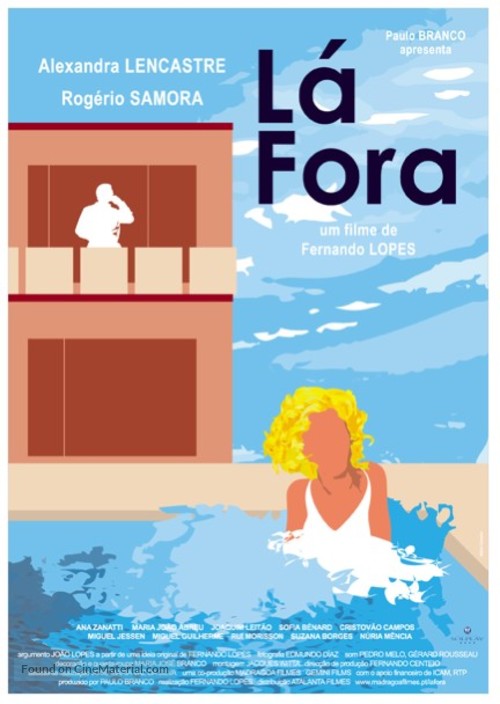 L&aacute; Fora - Portuguese Movie Poster