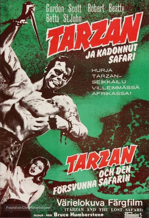 Tarzan and the Lost Safari - Finnish Movie Poster