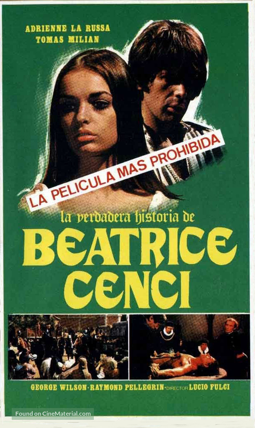 Beatrice Cenci - Spanish Movie Poster