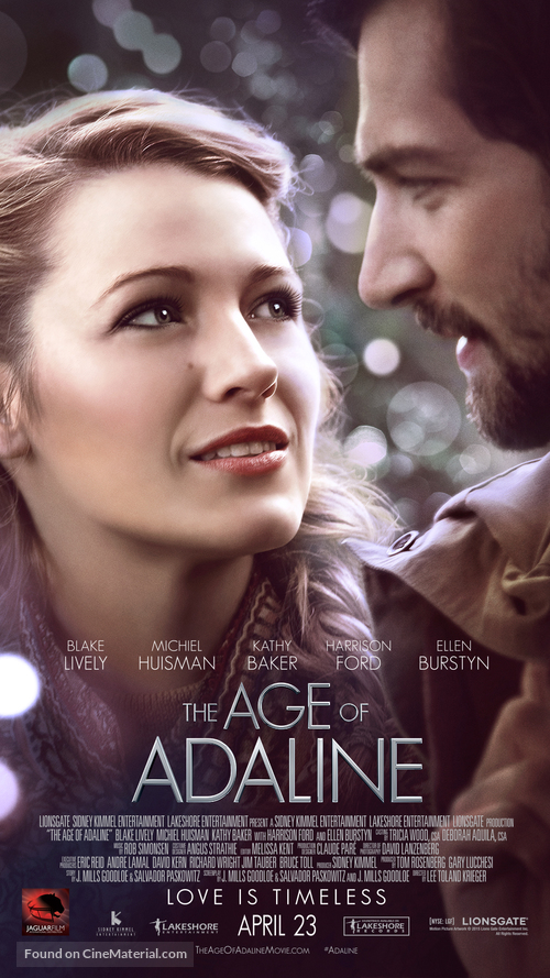 The Age of Adaline - Lebanese Movie Poster