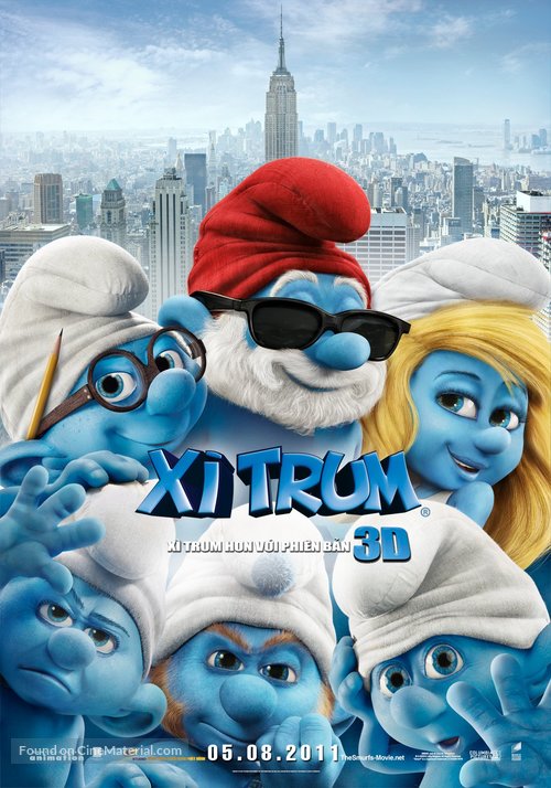 The Smurfs - Vietnamese Movie Poster