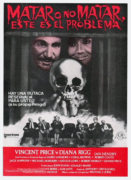 Theater of Blood - Spanish Movie Poster