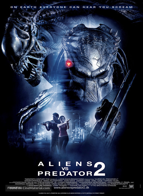 AVPR: Aliens vs Predator - Requiem - Danish Movie Poster