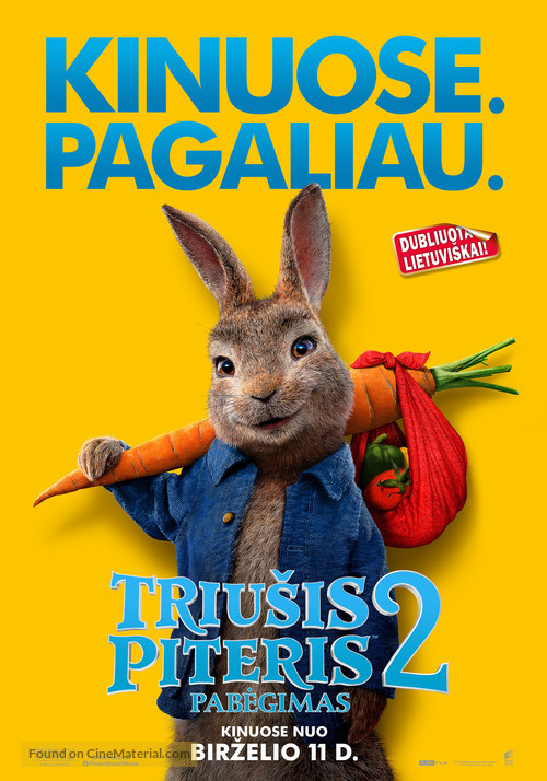 Peter Rabbit 2: The Runaway - Lithuanian Movie Poster