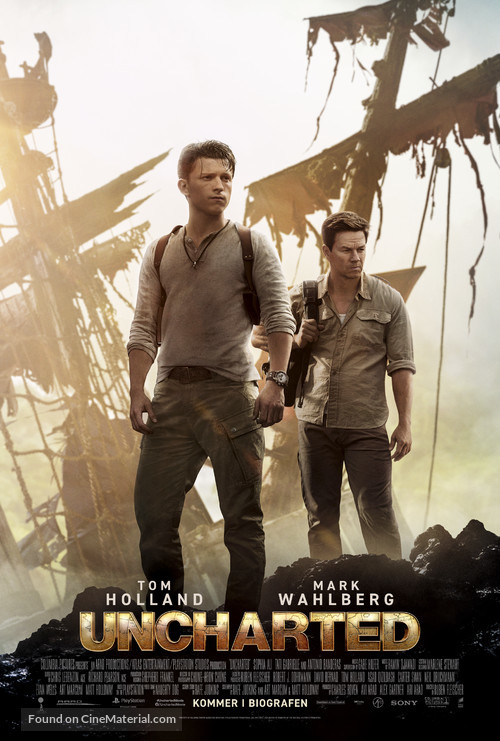 Uncharted - Danish Movie Poster