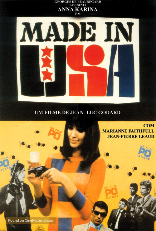 Made in U.S.A. - Brazilian Movie Poster