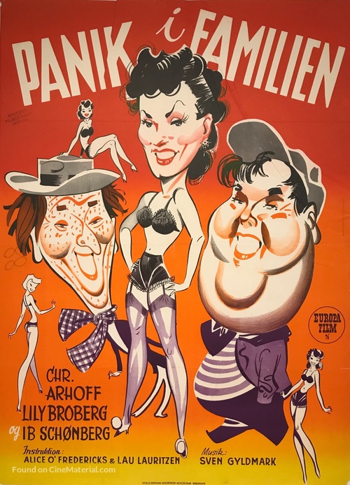 Panik i familien - Danish Movie Poster