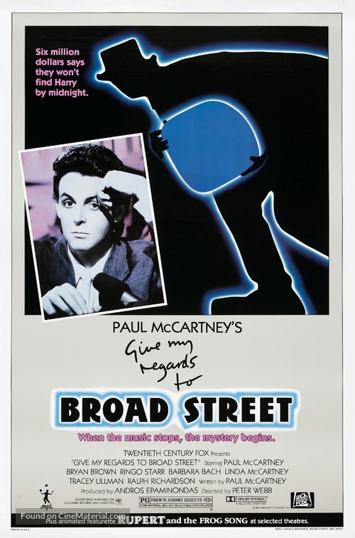 Give My Regards to Broad Street - Movie Poster