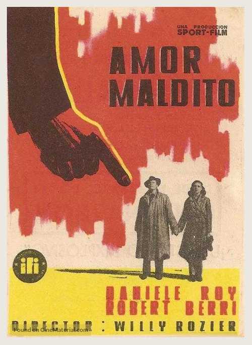Les amants maudits - Spanish Movie Poster