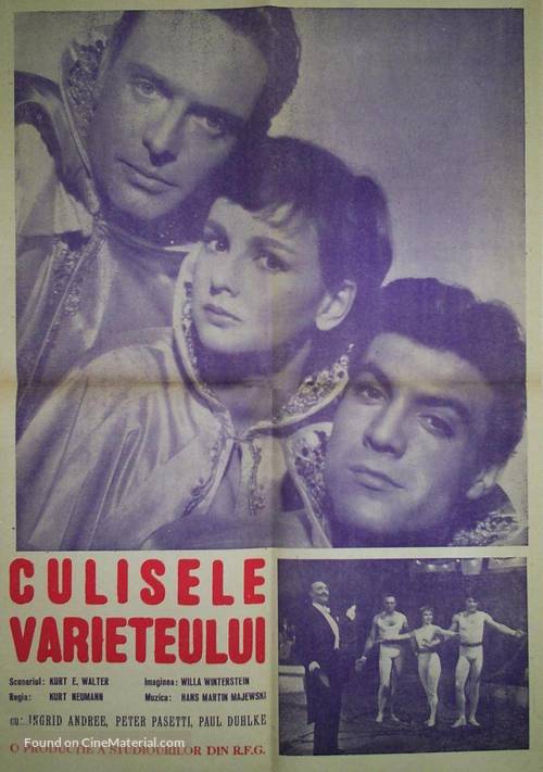 Drei vom Variet&eacute; - Romanian Movie Poster