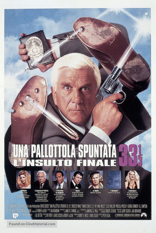 Naked Gun 33 1/3: The Final Insult - Italian Theatrical movie poster