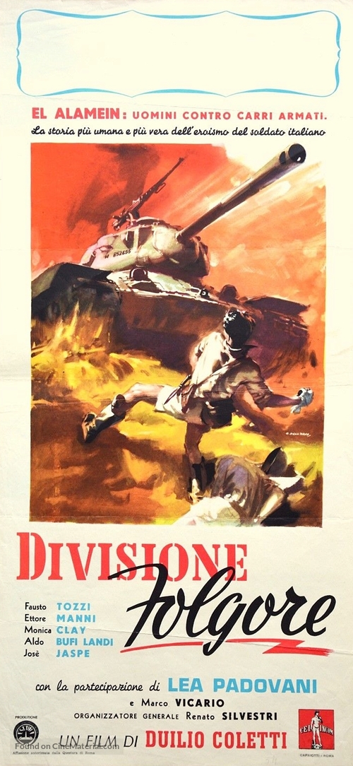 El Alamein - Italian Movie Poster