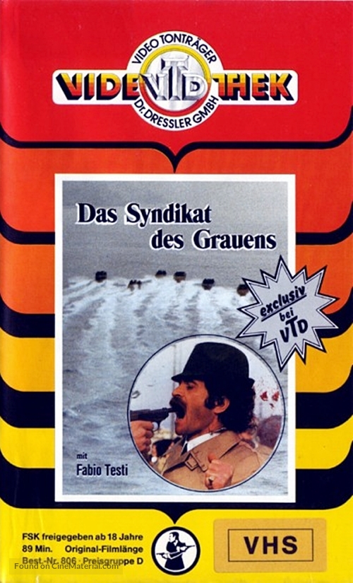 Luca il contrabbandiere - German VHS movie cover