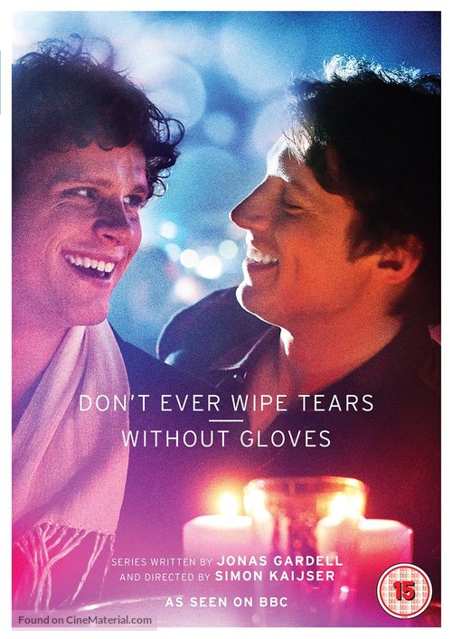 &quot;Torka aldrig t&aring;rar utan handskar&quot; - British DVD movie cover