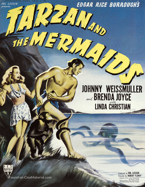 Tarzan and the Mermaids - British Movie Poster