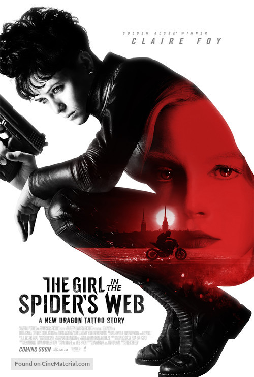 The Girl in the Spider&#039;s Web - British Movie Poster