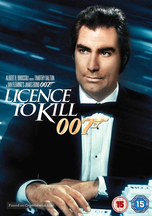 Licence To Kill - British DVD movie cover