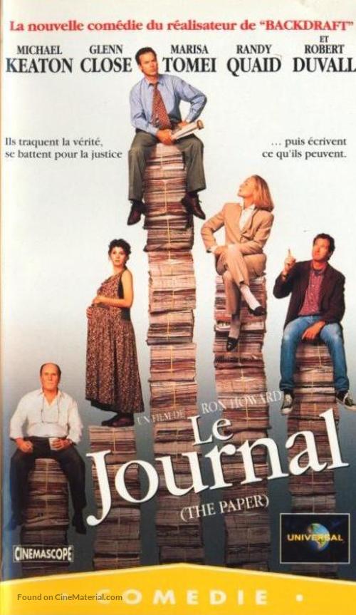 The Paper - French VHS movie cover