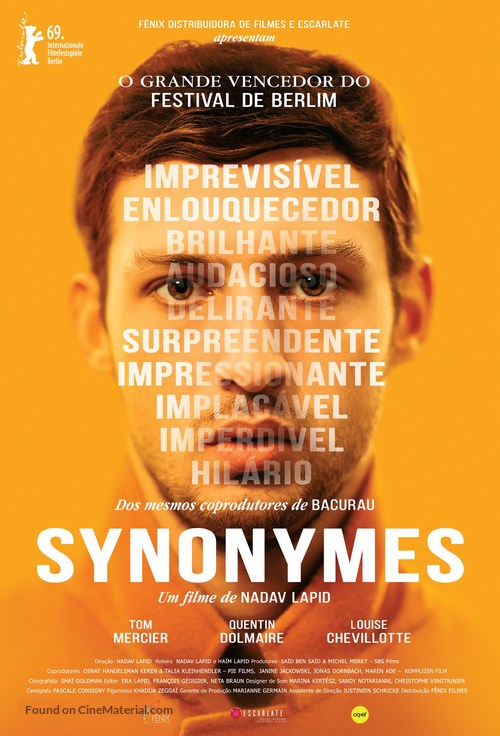 Synonymes - Brazilian Movie Poster