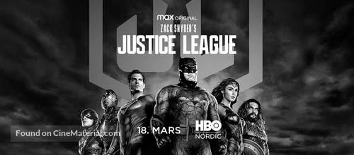 Zack Snyder&#039;s Justice League - Norwegian Movie Poster