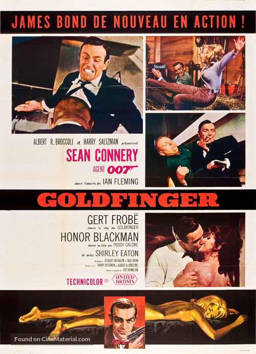 Goldfinger - French Movie Poster