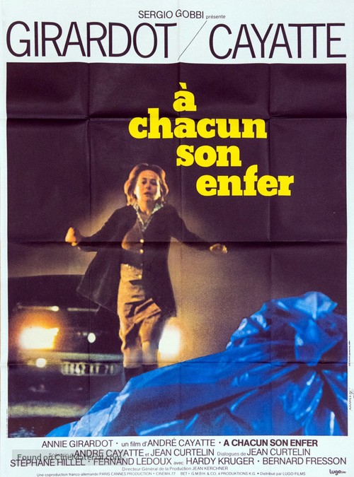 &Agrave; chacun son enfer - French Movie Poster