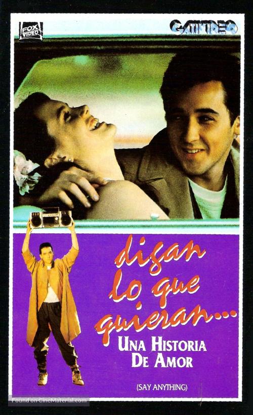 Say Anything... - Argentinian poster
