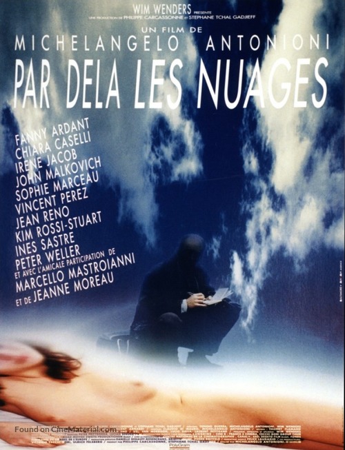 Al di l&agrave; delle nuvole - French Movie Poster