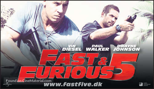 Fast Five - Danish Movie Poster