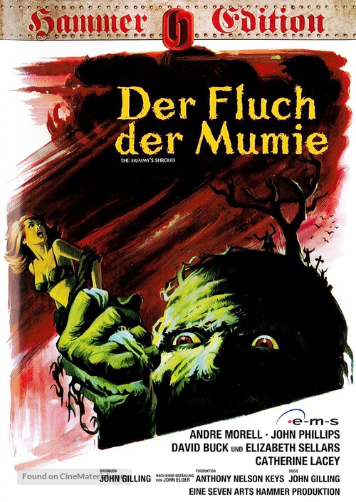The Mummy&#039;s Shroud - German DVD movie cover