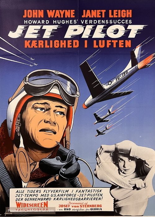 Jet Pilot - Danish Movie Poster