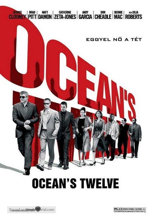 Ocean&#039;s Twelve - Hungarian Movie Poster