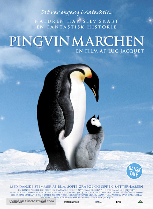 March Of The Penguins - Danish Movie Poster