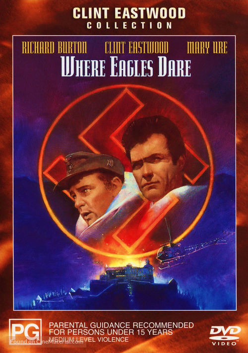 Where Eagles Dare - Australian DVD movie cover