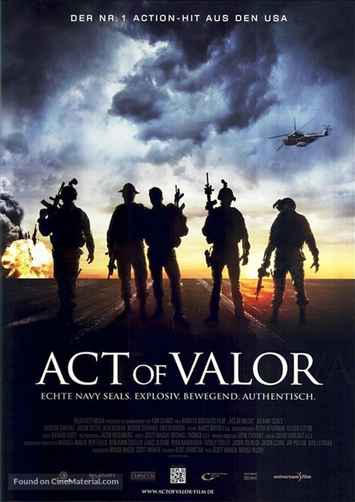 Act of Valor - German Movie Poster
