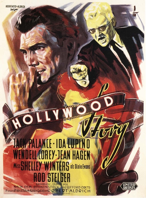 The Big Knife - German Movie Poster