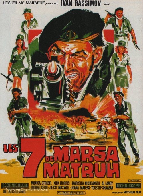 I sette di Marsa Matruh - French Movie Poster