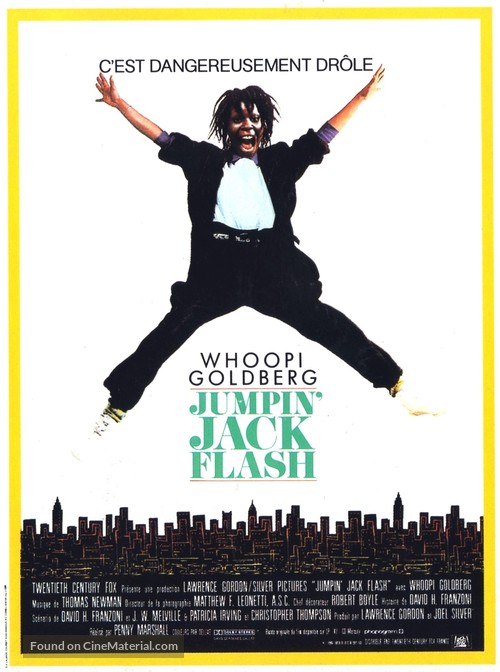 Jumpin&#039; Jack Flash - French Movie Poster