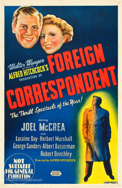 Foreign Correspondent - Australian Movie Poster
