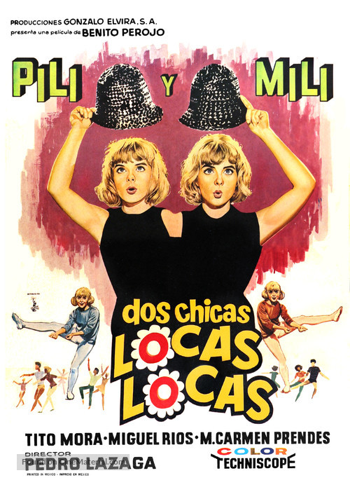 Dos chicas locas locas - Mexican Movie Poster